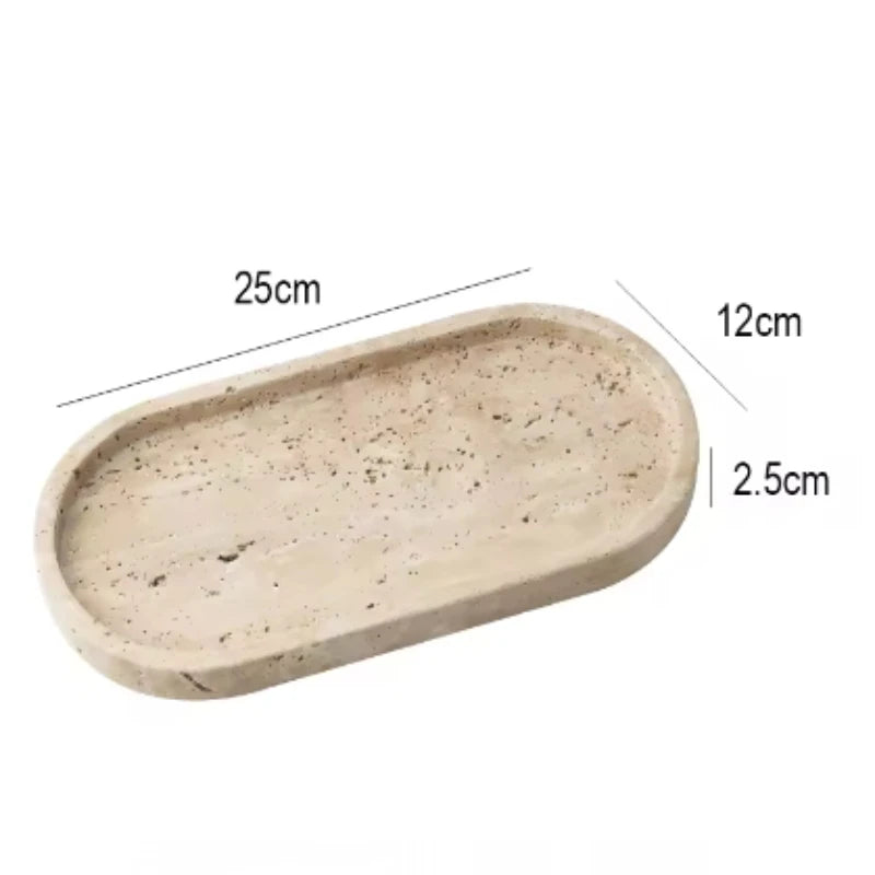 Natural Cave Stone Bathroom Supplies Jewelry Storage Tray
