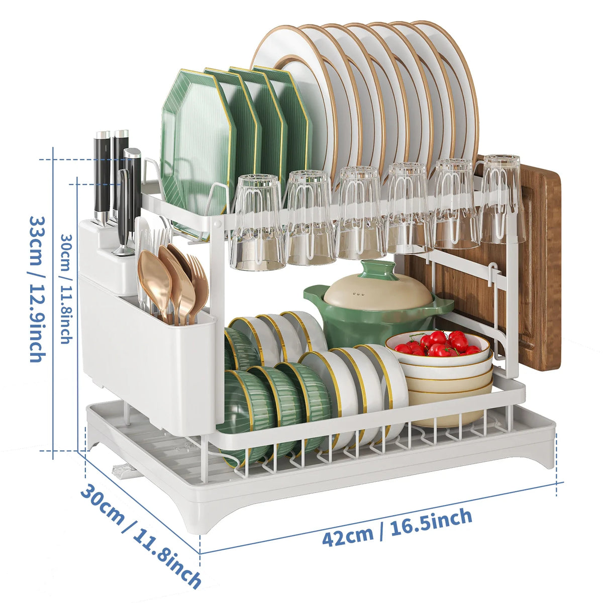 Industrial-Grade Stainless Steel Dish Rack Quick-Dry Spotless