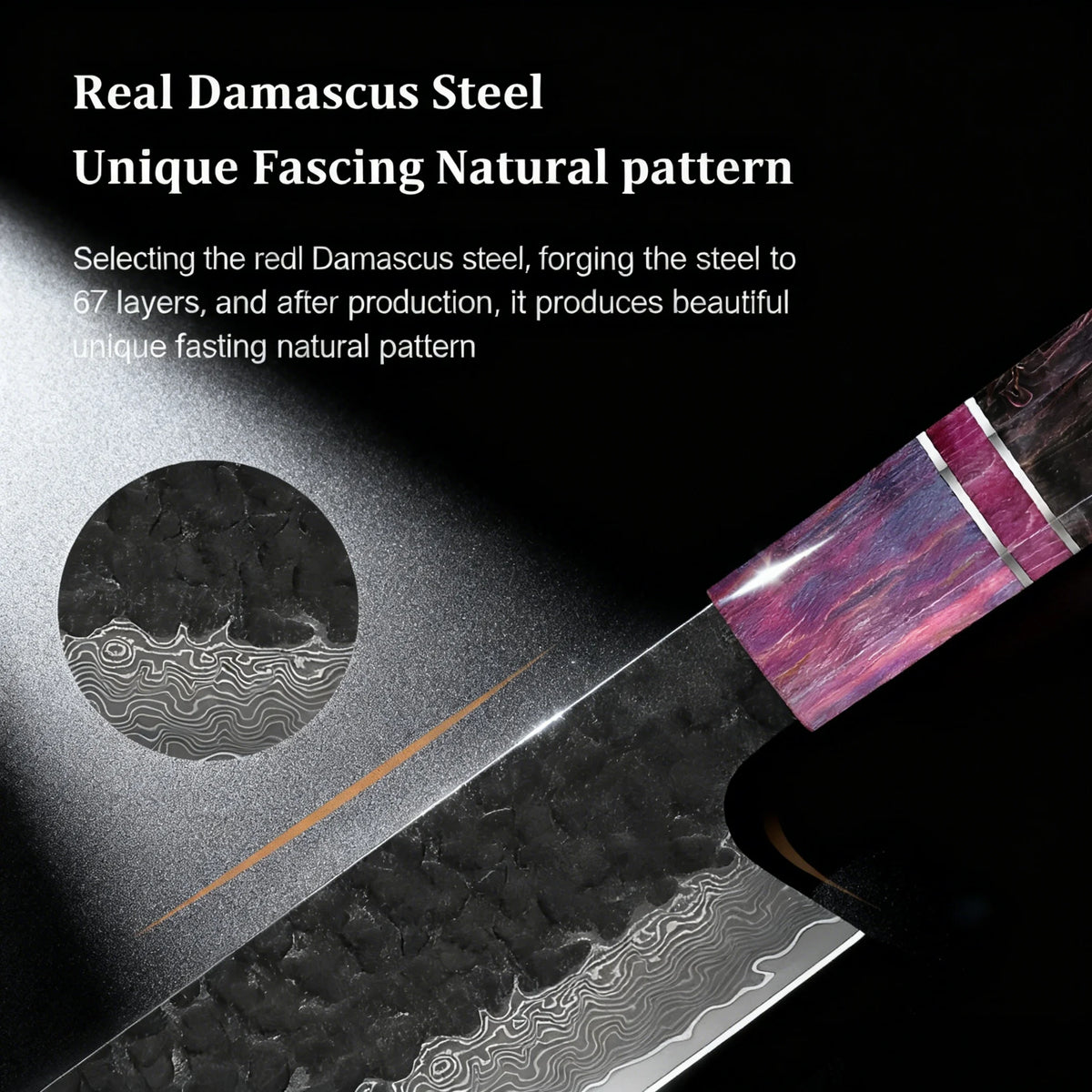 1/2/3/4pcs Knives Hand Forged 67 Layers Damascus Steel
