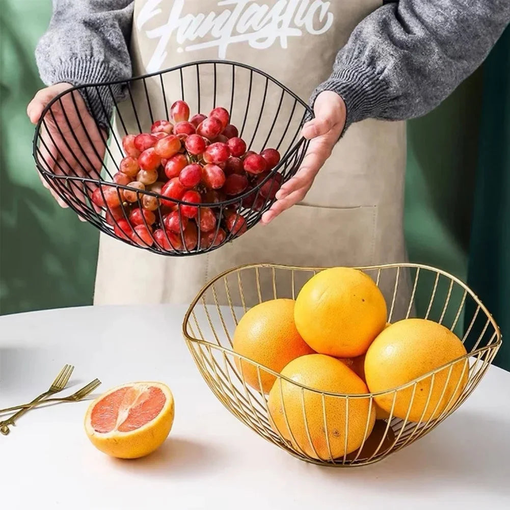 Multi Size Metal Fruit Basket Iron Snack Bread