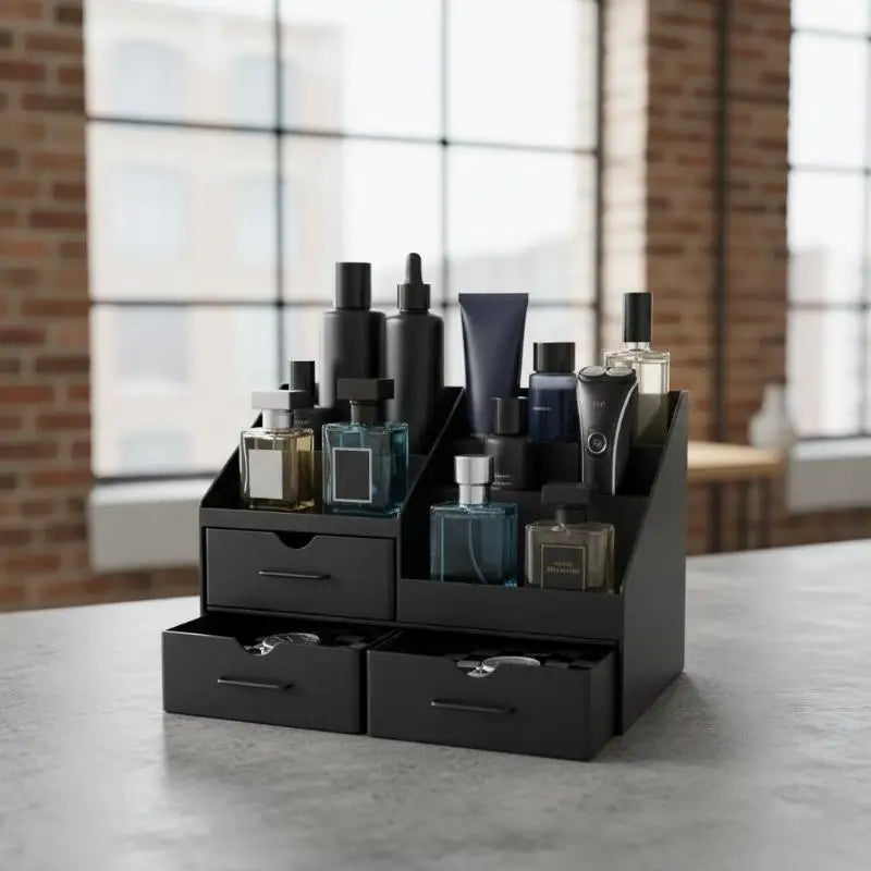Men Cologne Holder Dresser Perfume Stand Bathroom Countertop
