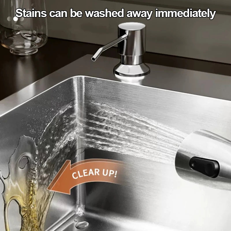 304 Stainless Steel Silver Sink Pull-Out Faucet Large