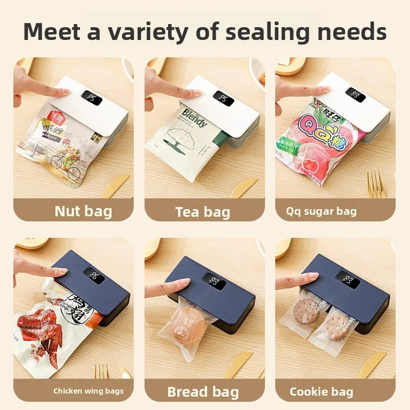 Compact In Rechargeable Bag Sealer Heat Seal Cutter