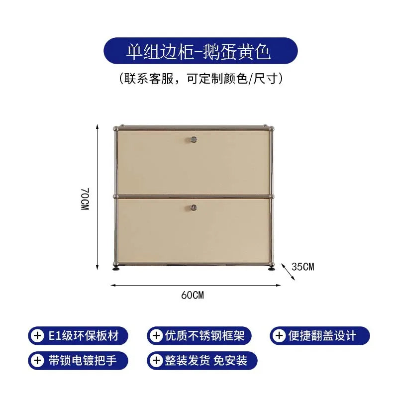 Modern Module Living Room Cabinet Stainless Steel Tv