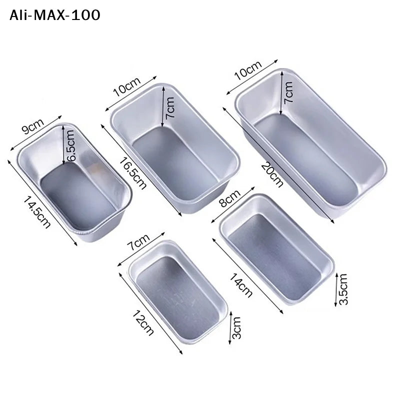Ays 1pc Rectangular Mold Aluminum Alloy Lunch Meat