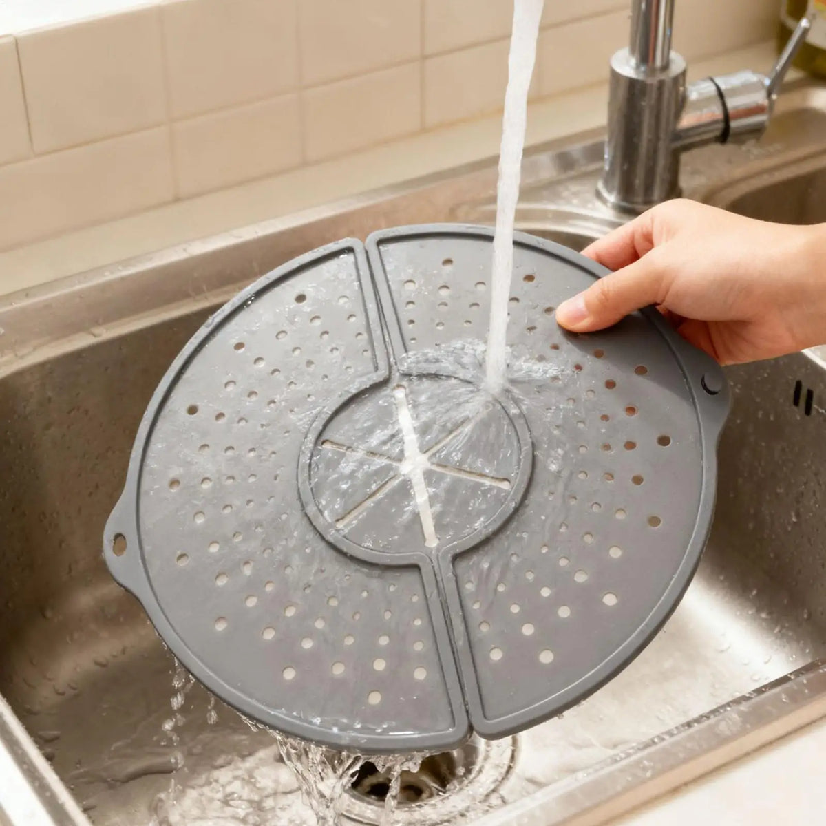 1pcs Oil Proofing Lid Filter Foldable Frying Pan