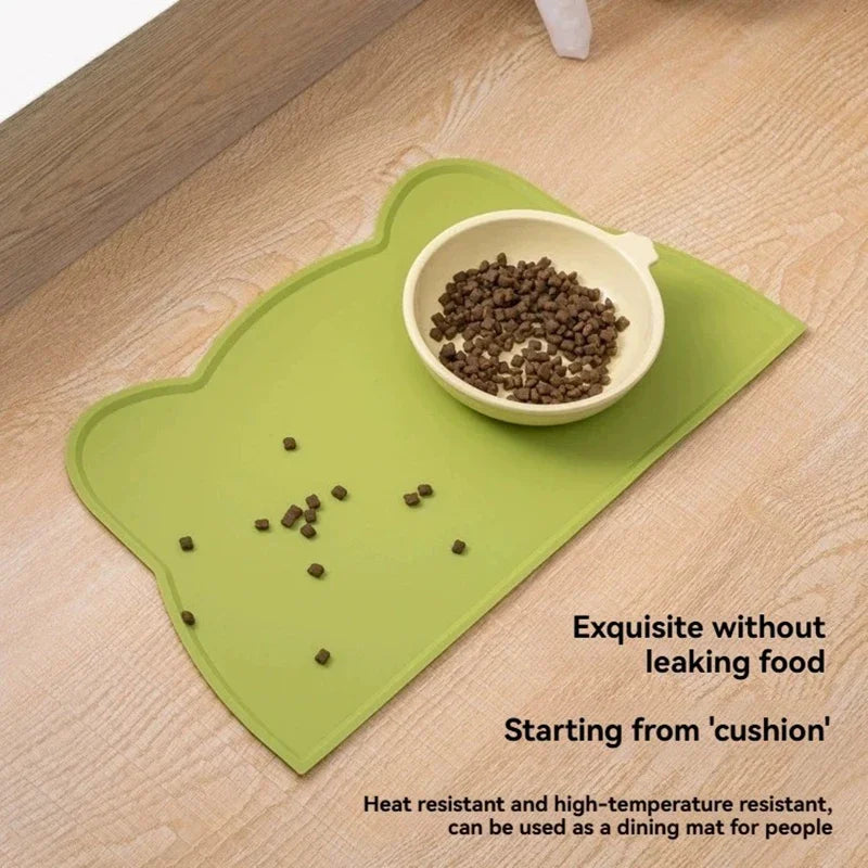 1pc Cat Dog Meal Mat Pet Silicone Mat