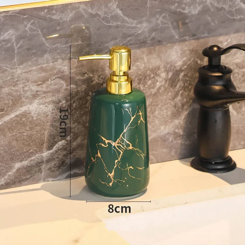 Creative Marble Texture Ceramic Toothbrush Cup Bathroom Soap