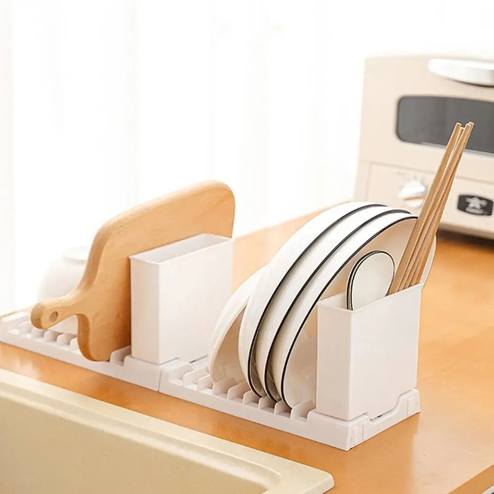 Plastic Foldable Dish Drying Rack In Space-Saving Utensils