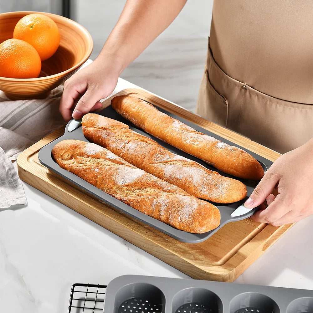 Silicone Baking Mold & Grid Nonstick Loaf Pan