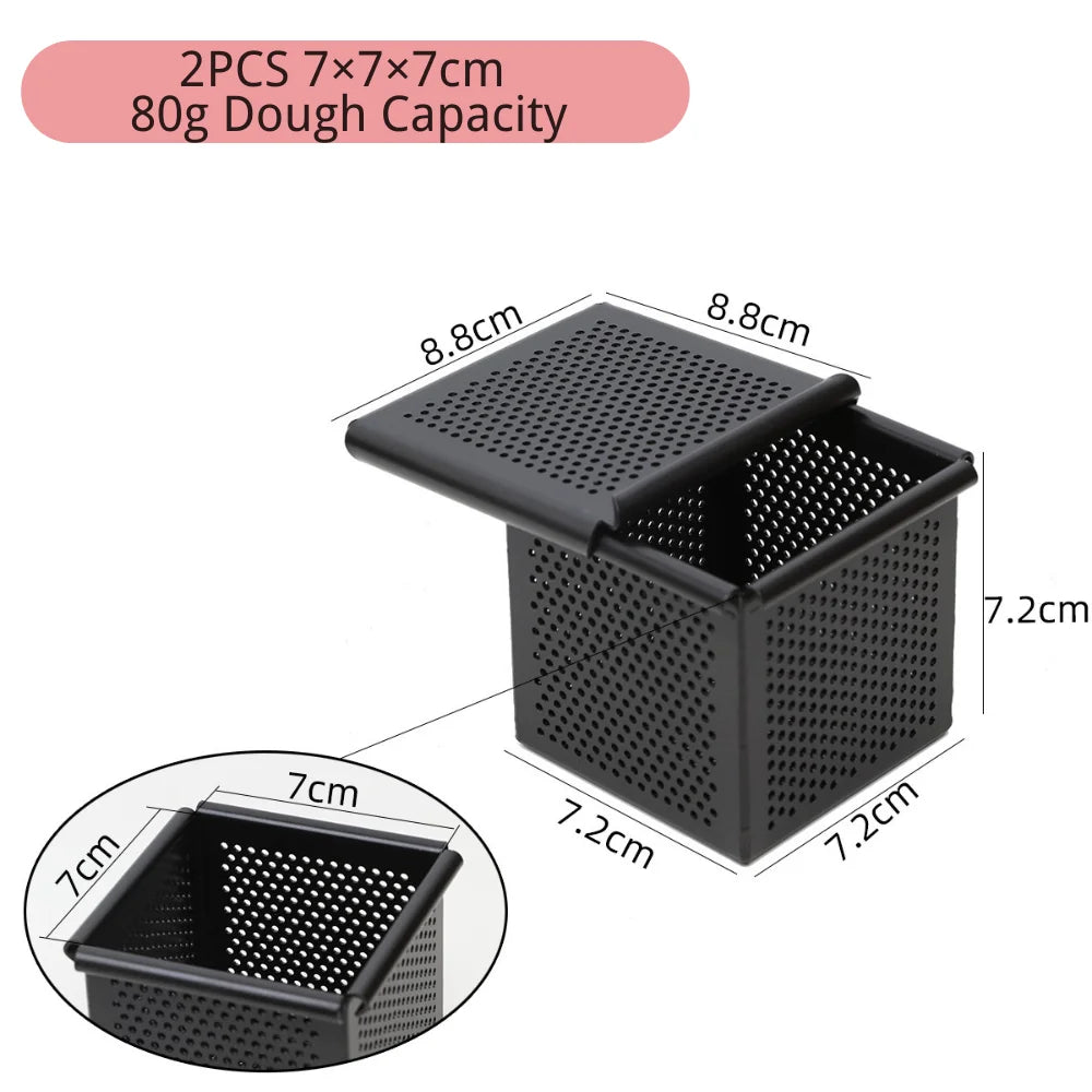 Non Stick Cube Croissant Mini Toast Box Mold