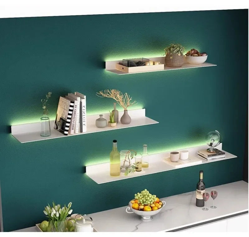 Iron Floating Wall Shelf Storage Organizer Shelves Bathroom