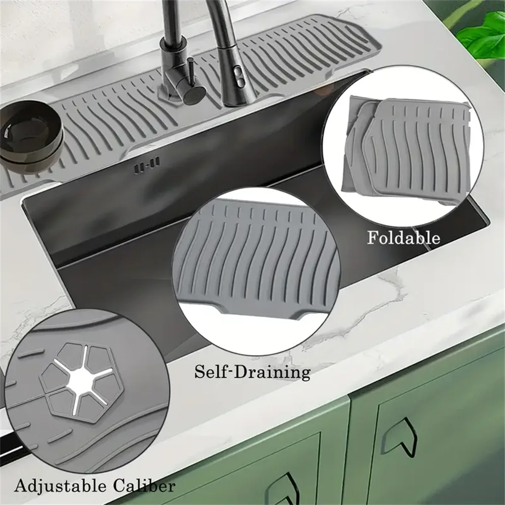 Extra Large Silicone Dish Drying Mat - Non-Slip