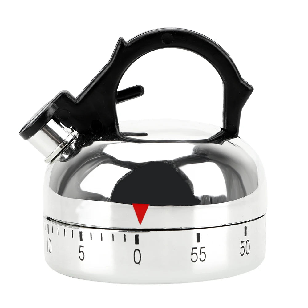 60 Minutes Timer Kettle Shape Mechanical Timer Countdown