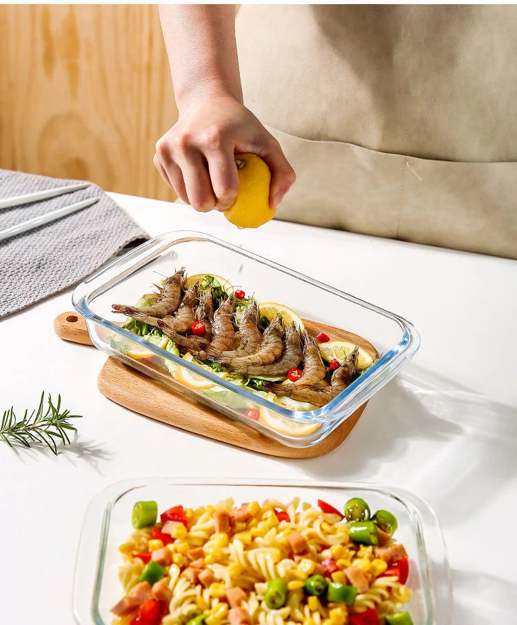 Bakeware Glass Platter Oven Baking Tray Baking Utensil