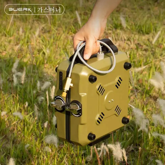 Buerk Camping Stove Double Burner High Firepower Folding