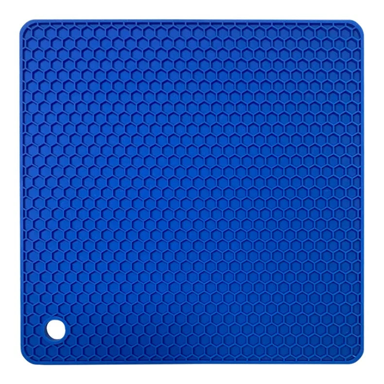 18cm Square Silicone Mat Heat Resistant Potholder Dining