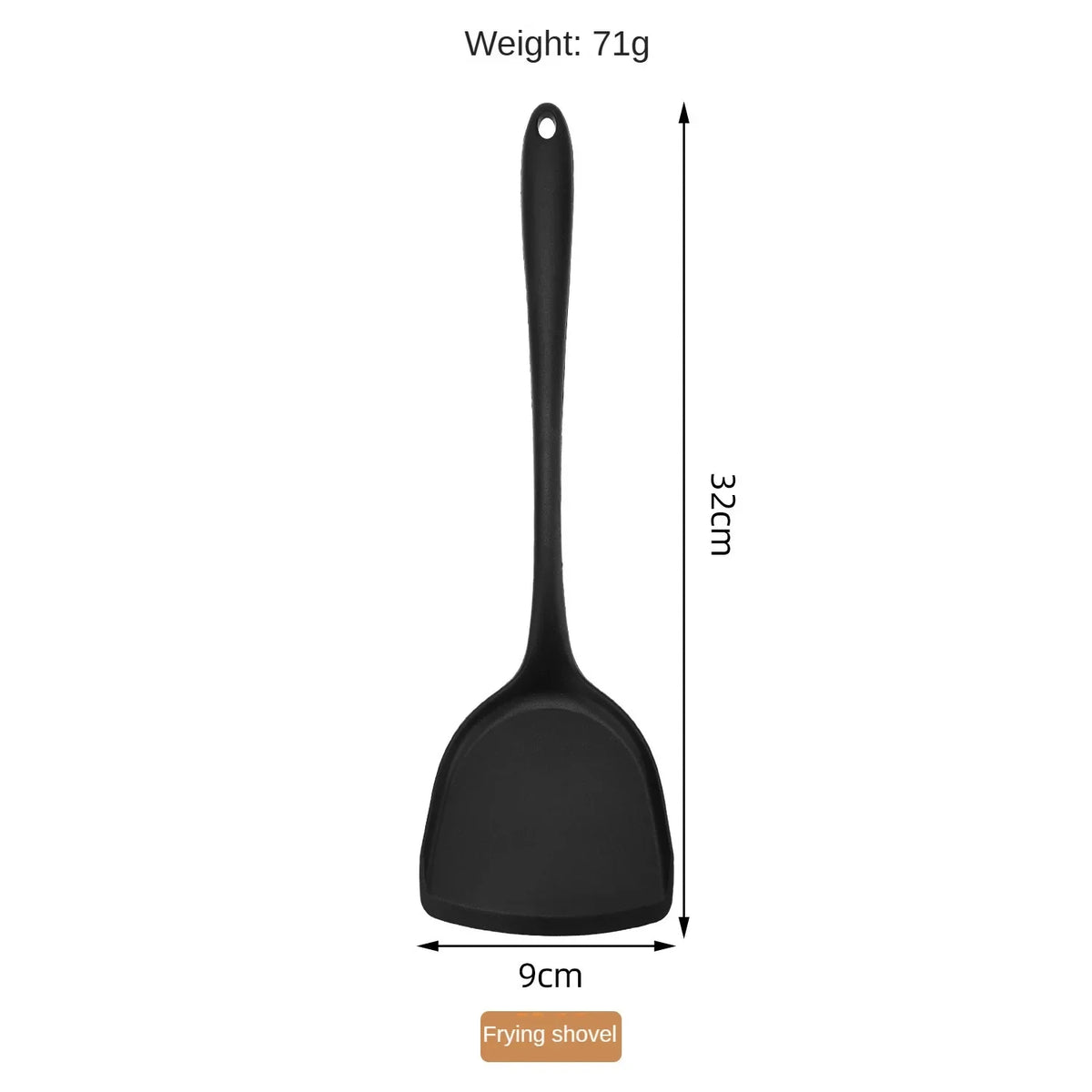 1/10pcs Food-Grade Silicone Heat-Resistant Slotted Spoon