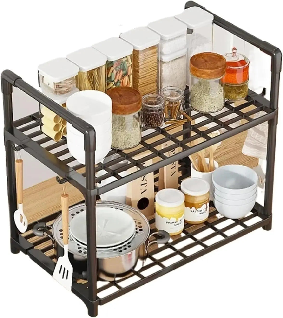 Storage Shelves Organizer Sturdy Shelving Space-Saving Shelves