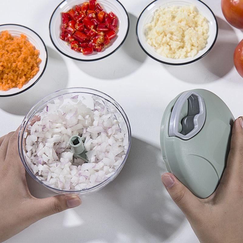 500/900ml Hand Chopper Rope Food Processor Silcer Shredder