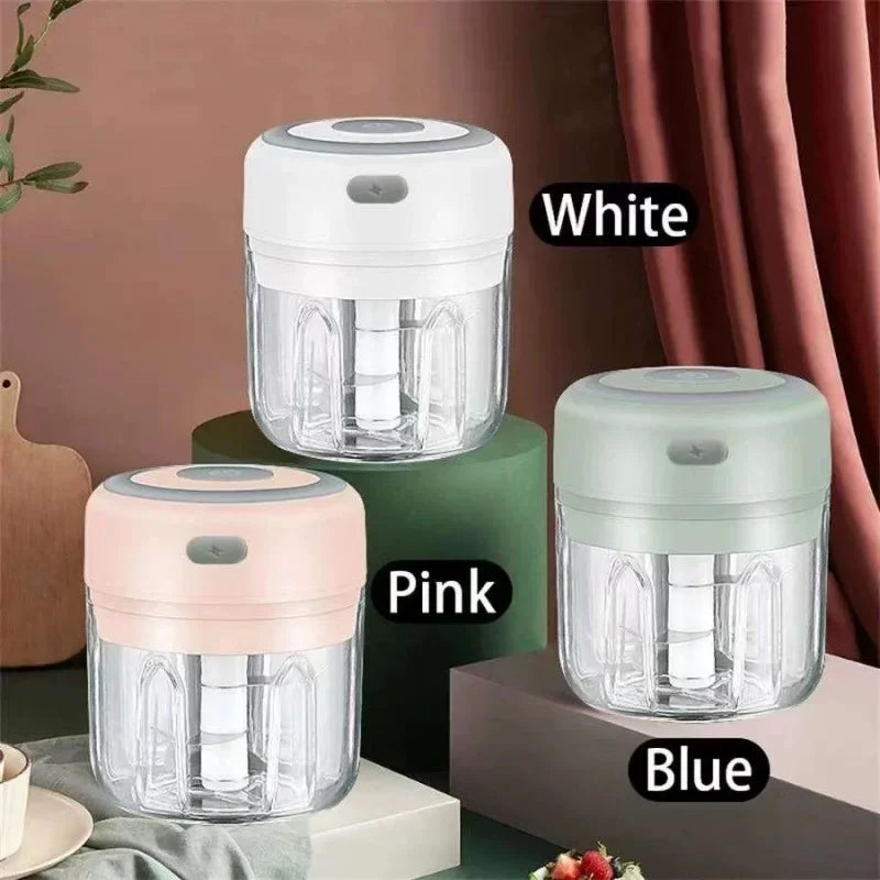 Electric Food Chopper Mini Garlic Masher Crusher Usb