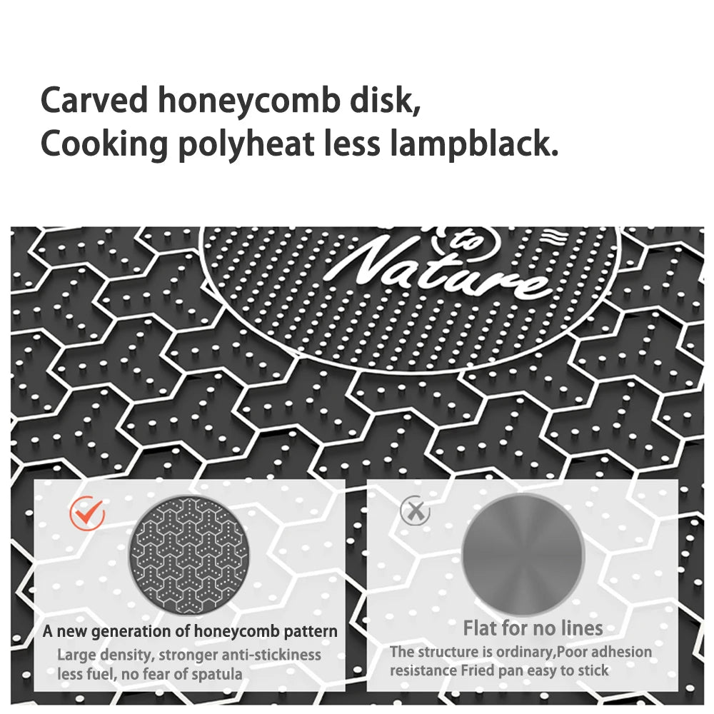 Naturehike Stainless Steel Grill Pan Round Non-Stick Barbecue