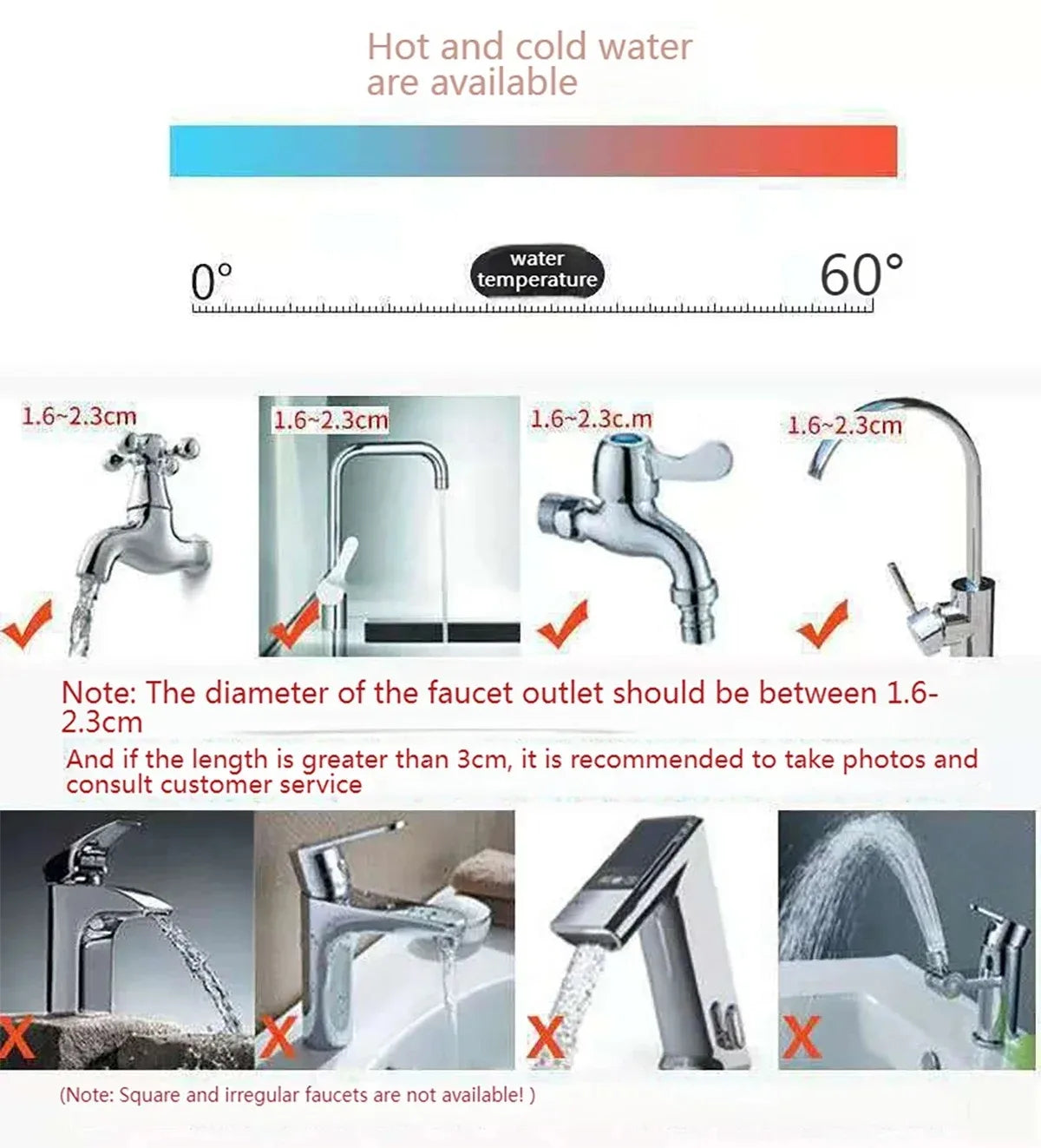 Universal 360 Rotation Faucet Bubbler Swivel Water Saving