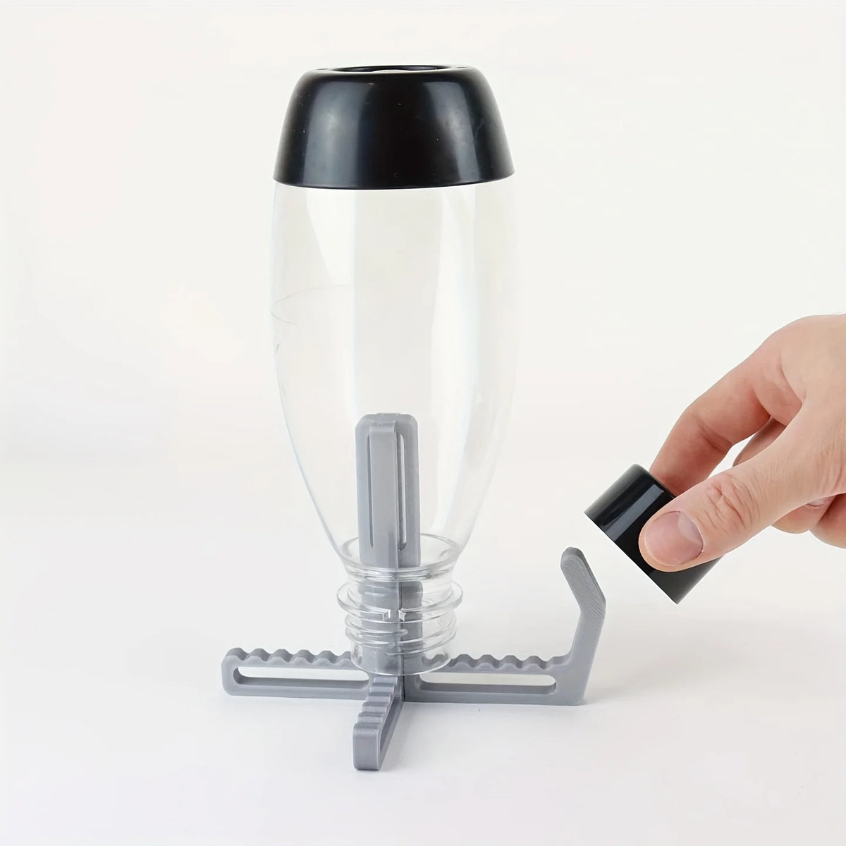 Universal Bottle Drying Rack Built-In Lid Holder Quick