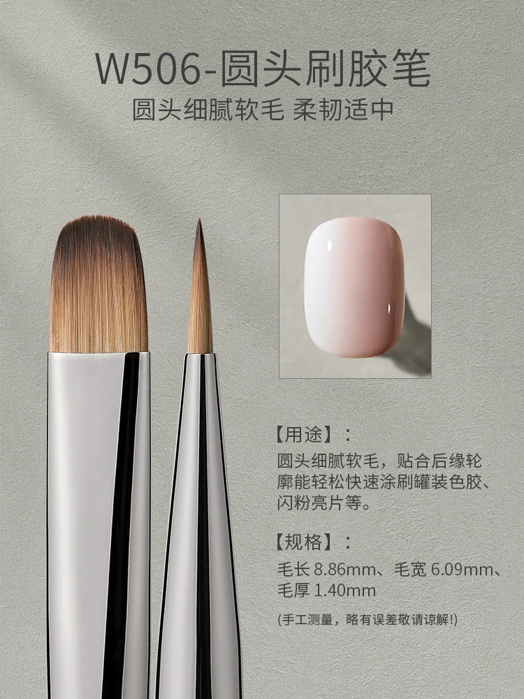 Mr Nail Professional Nail Art Brush Large Square