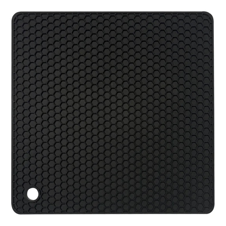 18cm Square Silicone Mat Heat Resistant Potholder Dining