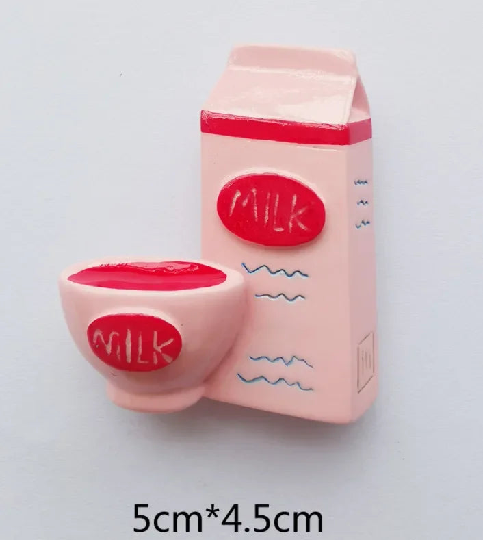 Girl Is Cute Creative Resin Refrigerator Magnets Emulating