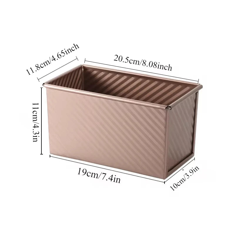 Carbon Steel Loaf Pan Lid Bread Baking Sandwich