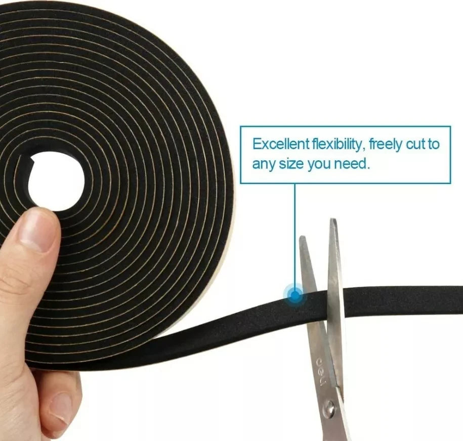 Epdm Self Adhesive Sponge Seal Strip Rubber Black