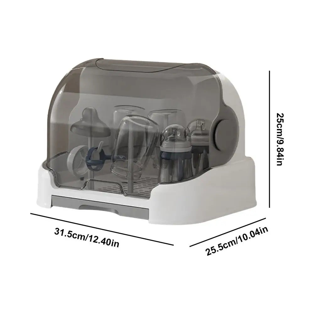 Baby Bottle Drying Rack Toddler Bottles Storage Box