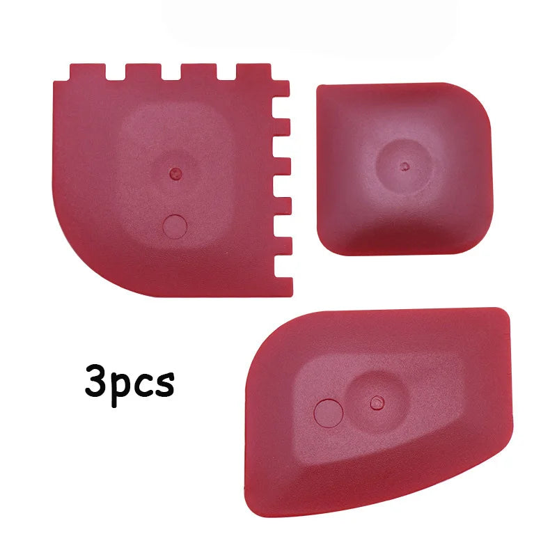 3pcs Grill Pan Scraper Frying Pan Stripe Cast
