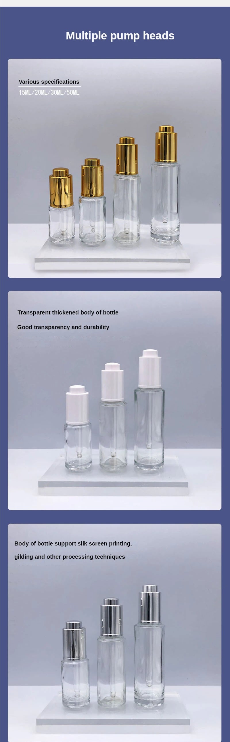 15ml 20ml 30ml 50ml Fine Oil Bottle Press