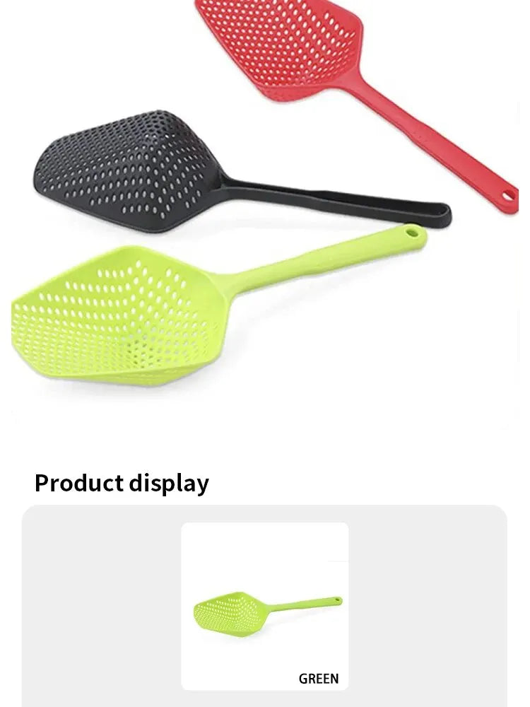 Strainer Spoon Large Funnel Fried Food Strainer Long