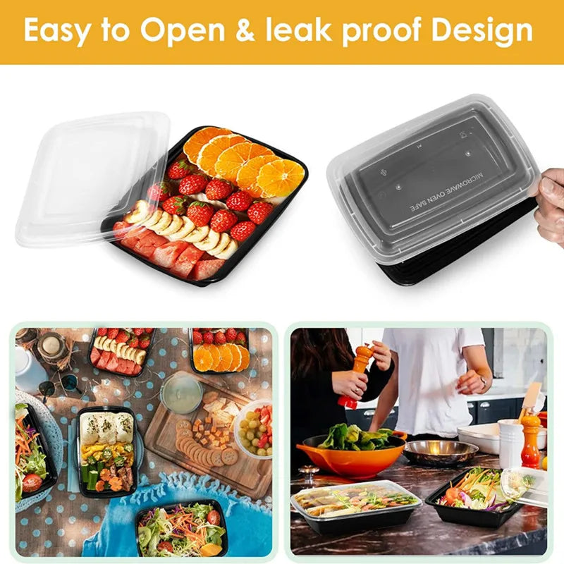 15 Pack Meal Prep Containers Microwave Safe Food