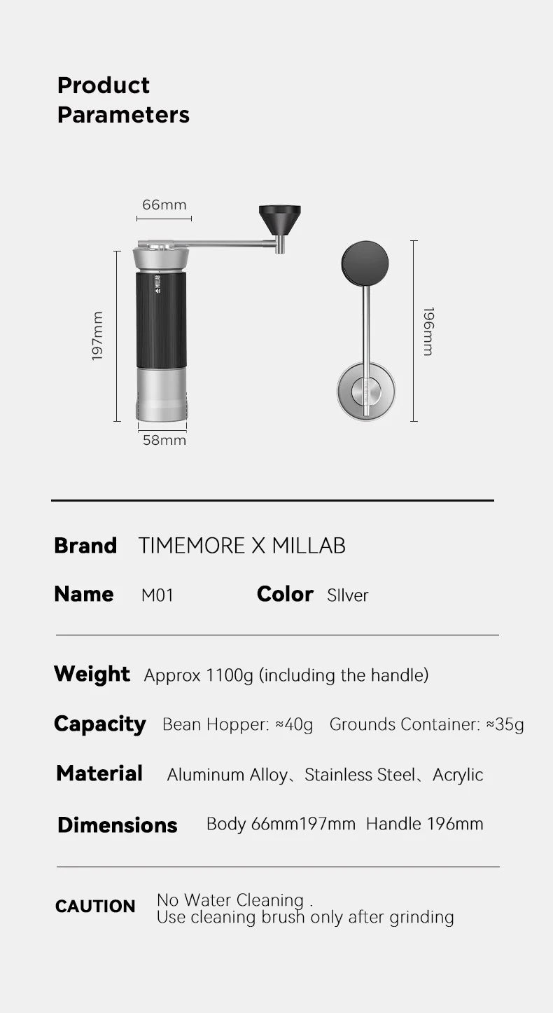 Timemore Millab M01 Hand Coffee Grinder Coffee Bean