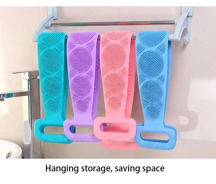 Body Sponge Silicone Back Brushes Bath Towels Scrubber