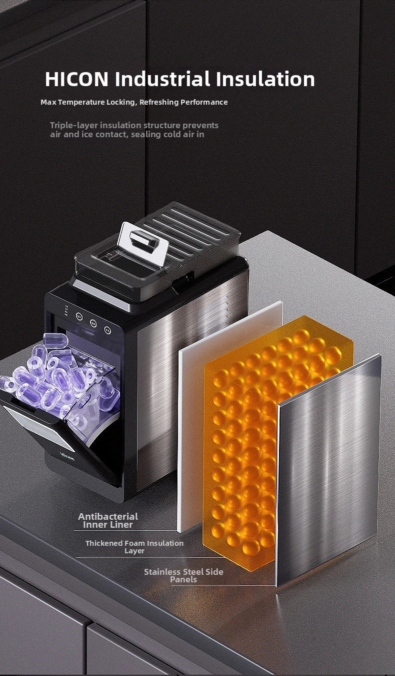15kg Automatic Ice Maker Machine Compact Mini Dorm/Office/Home