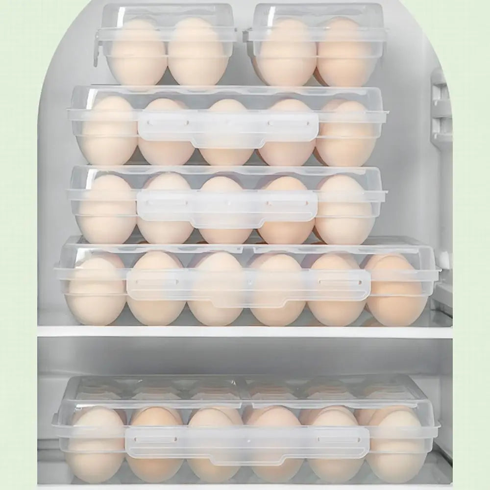 Egg Holder Plastic Egg Storage Box Egg Organizer