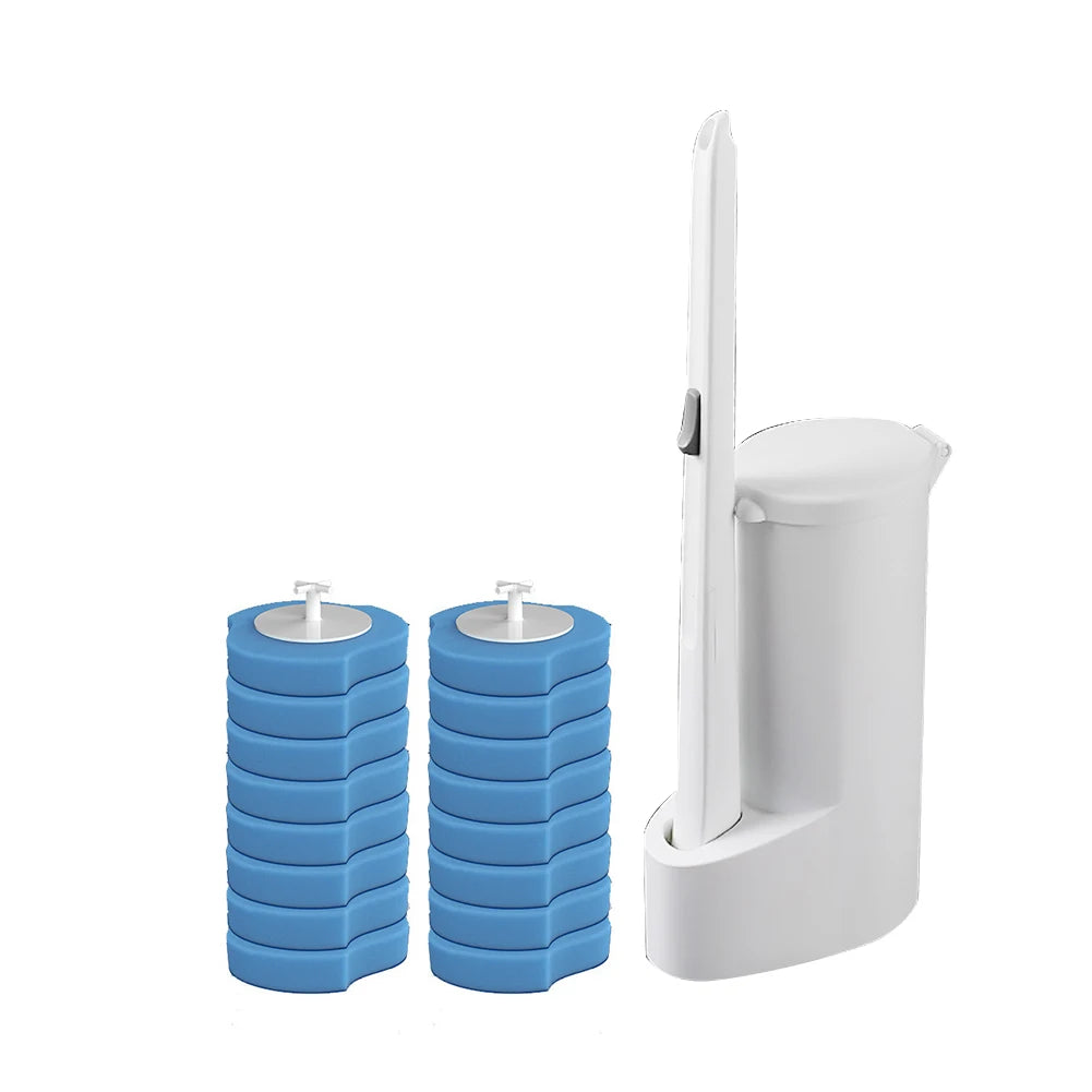 Wall-Mounted Disposable Toilet Brush Cleaner 8/16/24pcs Brush