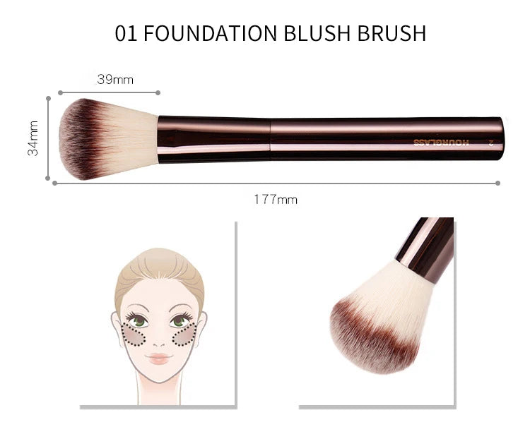 Hourglass Cruelty Makeup Brush-19brushes Blusher Powder