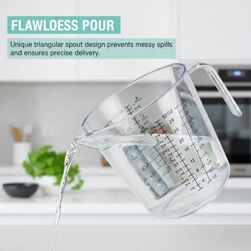 150/300/600/1000ml Baking Liquid Measuring Cups Scale Cup Plastic