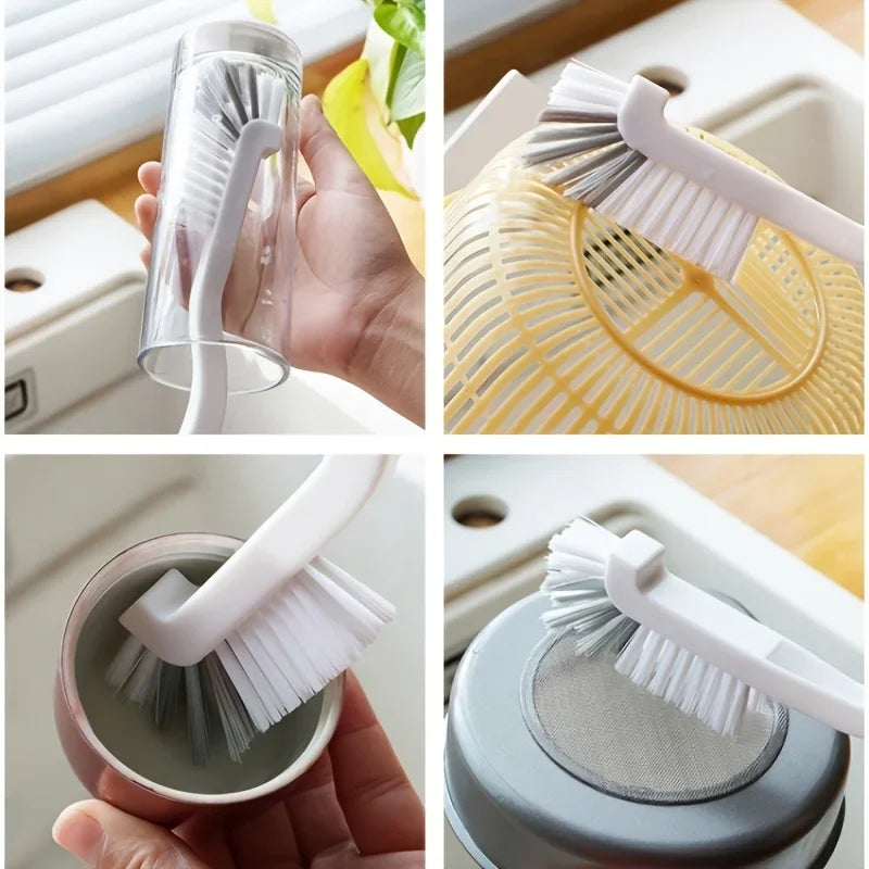 1/2pcs Scrub Brush Long Handle Cleaning Brush Stiff