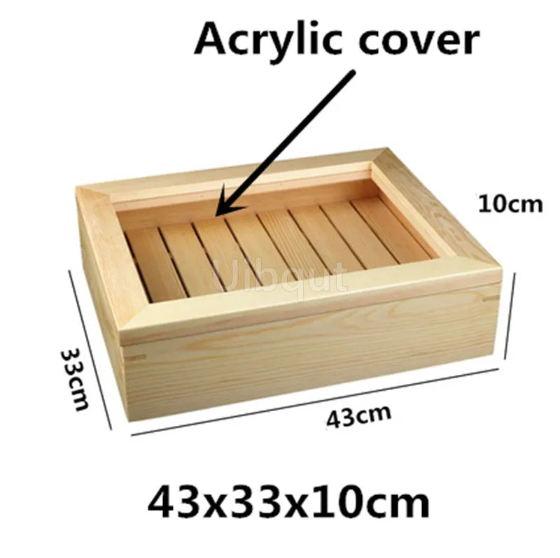 Japanese Cuisine Wooden Sashimi Sushi Box Lid Fish