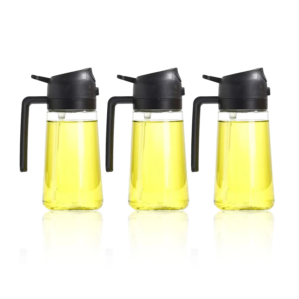 2in1 500ml Spray Oil Dispenser Oil Cruet Bottle