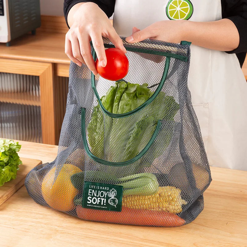 Reusable Storage Bags Hanging Mesh Bag Fruit Vegetable