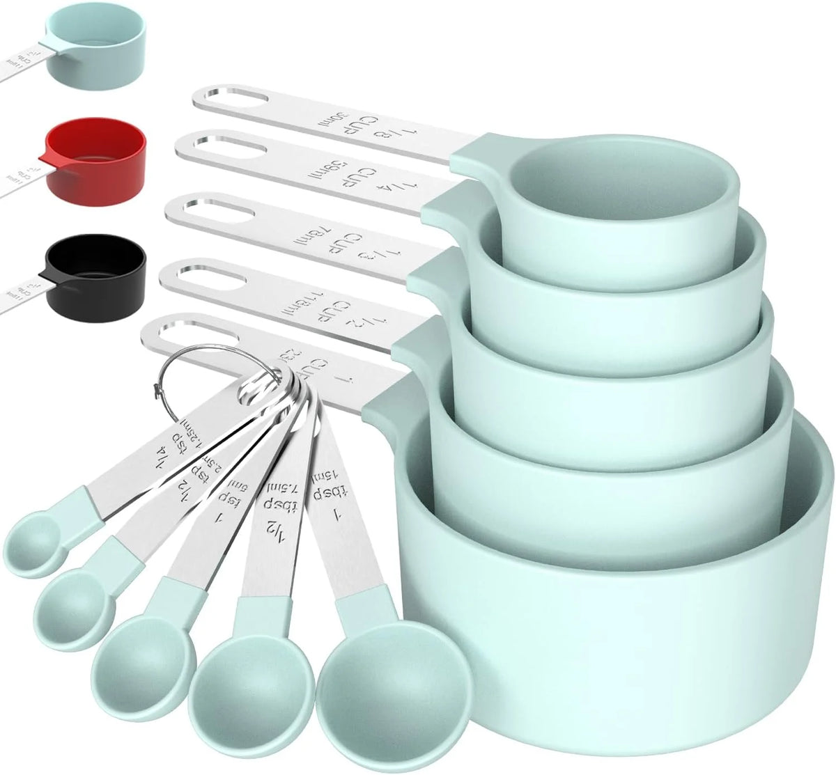 8pcs Measuring Cups & Spoons Stackable Nesting Measure